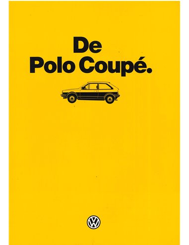1985 VOLKSWAGEN POLO COUPÉ BROCHURE NEDERLANDS