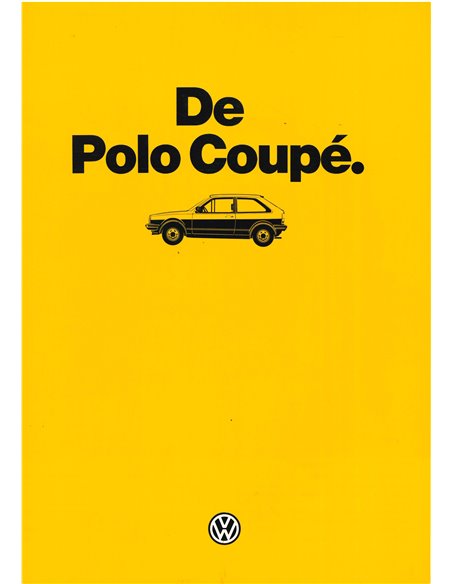 1985 VOLKSWAGEN POLO COUPE BROCHURE DUTCH