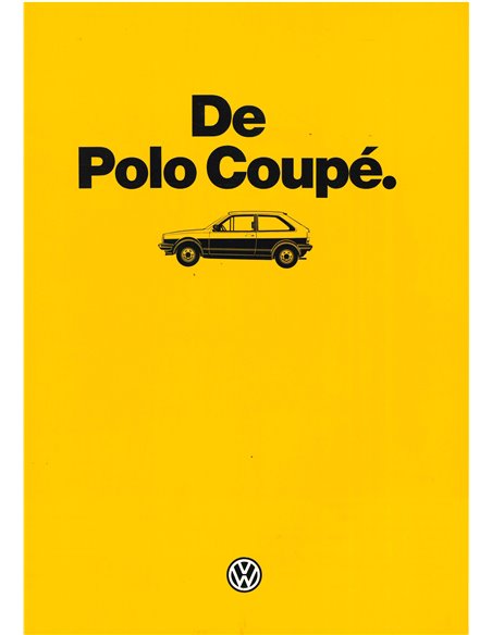 1985 VOLKSWAGEN POLO COUPÉ BROCHURE NEDERLANDS