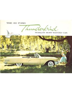 1960 FORD THUNDERBIRD BROCHURE ENGLISH