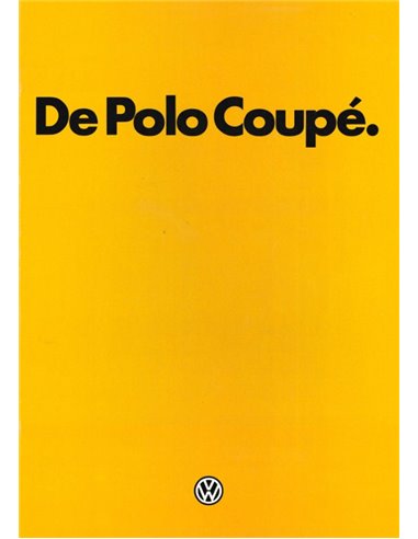 1983 VOLKSWAGEN POLO COUPE BROCHURE DUTCH