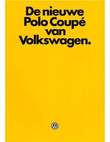 1983 VOLKSWAGEN POLO COUPE BROCHURE DUTCH