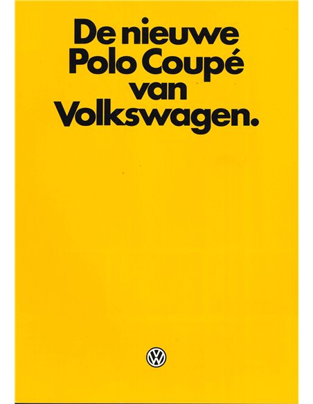 1983 VOLKSWAGEN POLO COUPÉ PROSPEKT NIEDERLÄNDISCH
