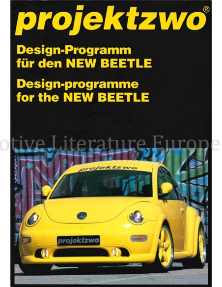 2001 VOLKSWAGEN BEETLE PROJEKTZWO BROCHURE DUITS/ENGELS