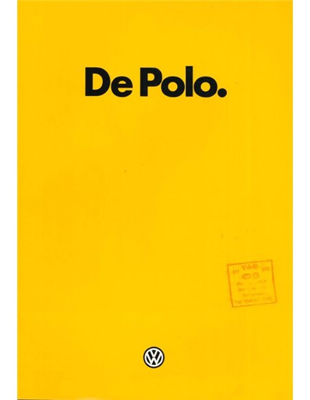 1983 VOLKSWAGEN POLO PROSPEKT NIEDERLÄNDISCH