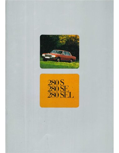 1976 MERCEDES BENZ S KLASSE PROSPEKT NIEDERLÄNDISCH