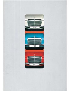 1974 MERCEDES BENZ E KLASSE PROSPEKT NIEDERLÄNDISCH