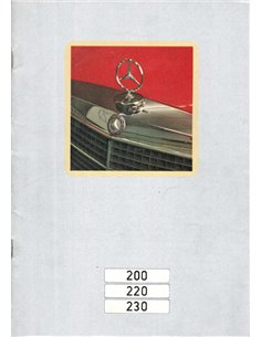 1972 MERCEDES BENZ E CLASS BROCHURE DUTCH
