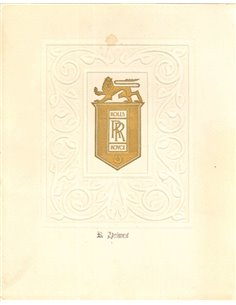 1950 ROLLS ROYCE SILVER WRAITH PROSPEKT ENGLISCH