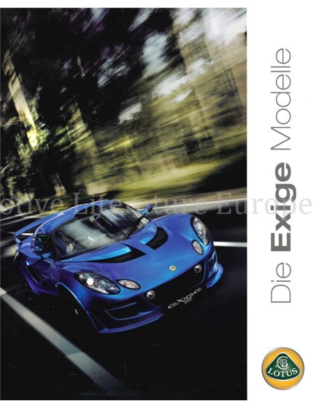2009 LOTUS EXIGE S BROCHURE GERMAN