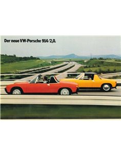 1969 PORSCHE 914 BROCHURE DUITS