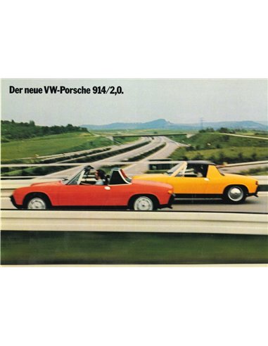 1969 PORSCHE 914 BROCHURE GERMAN