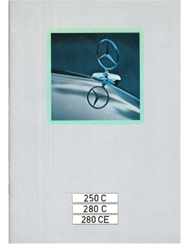 1972 MERCEDES BENZ E CLASS COUPE BROCHURE DUTCH