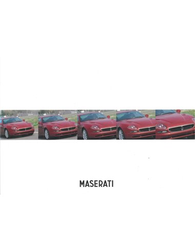 1998 MASERATI 3200 GT | QUATTROPORTE EVOLUZIONE BROCHURE ITALIAANS ENGELS