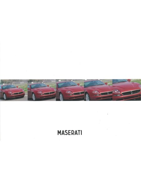 1998 MASERATI 3200 GT | QUATTROPORTE EVOLUZIONE PROSPEKT ITALIENISCH ENGLISCH