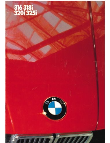 1986 BMW 3 SERIE BROCHURE NEDERLANDS