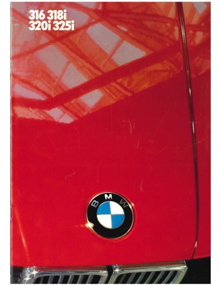 1986 BMW 3 SERIE BROCHURE NEDERLANDS