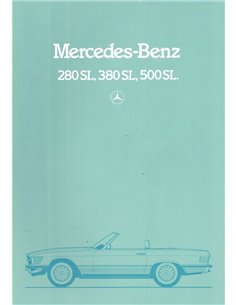 1984 MERCEDES BENZ SL BROCHURE ENGELS