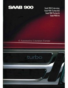 1989 SAAB 900 PROGRAMM PROSPEKT FRANZÖSISCH