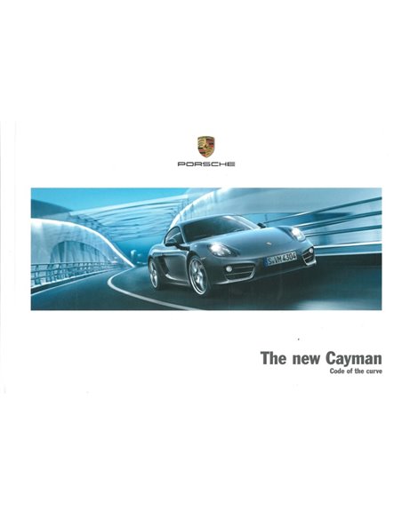 2014 PORSCHE CAYMAN HARDCOVER PROSPEKT ENGLISCH (USA)