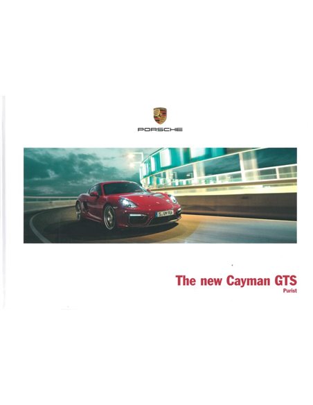 2015 PORSCHE CAYMAN GTS HARDBACK BROCHURE JAPANISH