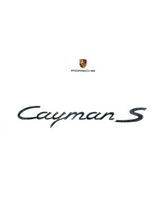 2005 PORSCHE CAYMAN S PROSPEKT TSCHECHISCH