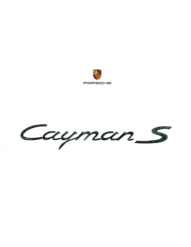 2005 PORSCHE CAYMAN S PROSPEKT TSCHECHISCH