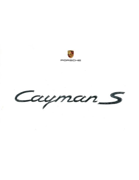 2005 PORSCHE CAYMAN S PROSPEKT TSCHECHISCH