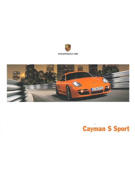 2009 PORSCHE CAYMAN S SPORT BROCHURE GERMAN