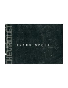 1999 CHEVROLET TRANS SPORT INSTRUCTIEBOEKJE NEDERLANDS