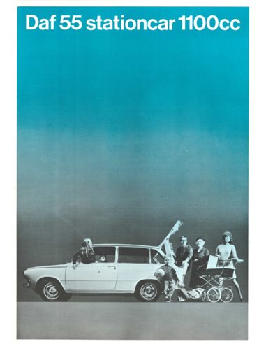 1968 DAF 55 STATIONCAR BROCHURE NEDERLANDS