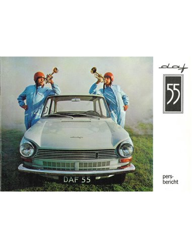1968 DAF 55 DE LUXE PRESSE  PROSPEKT NIEDERLÄNDISCH