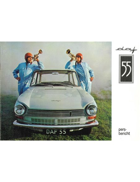 1968 DAF 55 DE LUXE PRESSE  PROSPEKT NIEDERLÄNDISCH