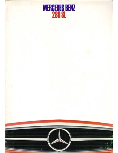1968 MERCEDES BENZ 280 SL BROCHURE DUTCH