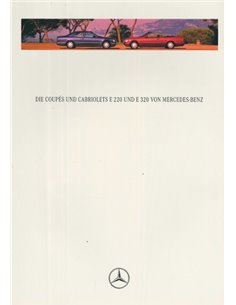 1993 MERCEDES BENZ E220 E320 COUPE | CONVERTIBLE BROCHURE GERMAN