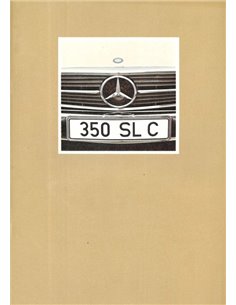 1971 MERCEDES BENZ SLC BROCHURE NEDERLANDS