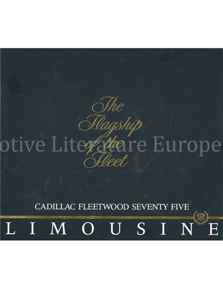 1986 CADILLAC FLEETWOOD SEVENTY FIVE LIMOUSINE PROSPEKT ENGLISCH 