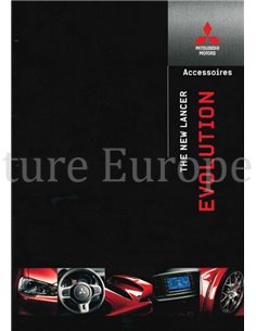 2008 MITSUBISHI LANCER EVOLUTION X ACCESSOIRES BROCHURE NEDERLANDS