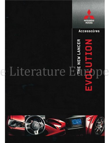 2008 MITSUBISHI LANCER EVOLUTION X ZUBEHÖR PROSPEKT NIEDERLÄNDISCH