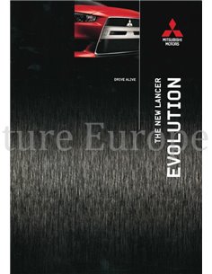 2008 MITSUBISHI LANCER EVOLUTION X BROCHURE NEDERLANDS