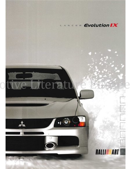 2005 MITSUBISHI LANCER EVOLUTION IX PROSPEKT ENGLISCH