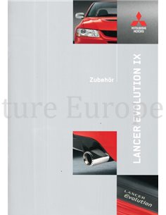 2006 MITSUBISHI LANCER EVOLUTION IX ZUBEHÖR PROSPEKT DEUTSCH