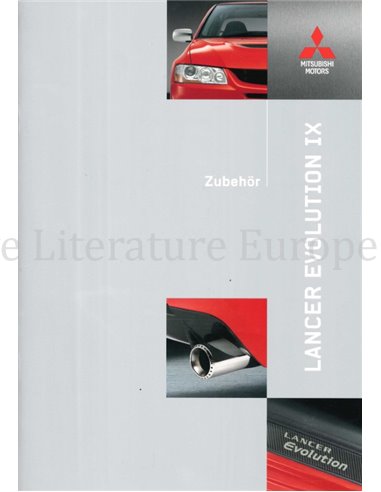 2006 MITSUBISHI LANCER EVOLUTION IX ACCESSORIES BROCHURE GERMAN
