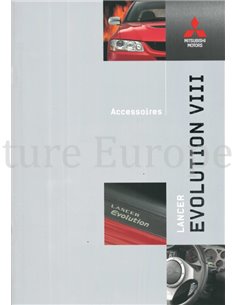 2004 MITSUBISHI LANCER EVOLUTION VIII ZUBEHÖR PROSPEKT NIEDERLÄNDISCH