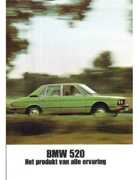 1972 BMW 5 SERIE BROCHURE NEDERLANDS