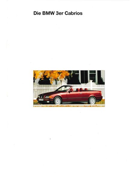 1994 BMW 3 SERIE CABRIOLET BROCHURE DUITS