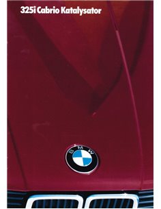 1986 BMW 3 SERIES CABRIO KATALYSATOR PROSPEKT DEUTSCH