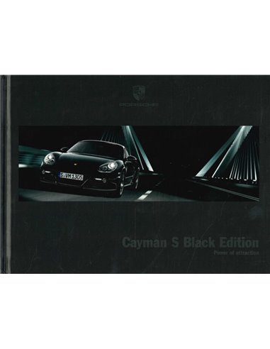 2012 PORSCHE CAYMAN S BLACK EDITION HARDBACK BROCHURE ENGLISH