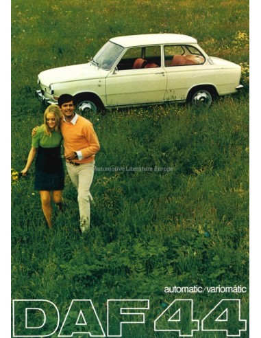 1968 DAF 44 VARIOMATIC BROCHURE NEDERLANDS