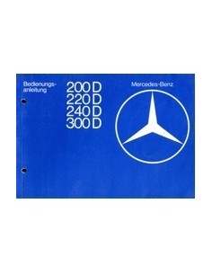 1976 MERCEDES BENZ E KLASSE DIESEL NSTRUCTIEBOEKJE DUITS
